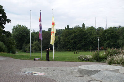 Raise the flag. Raise the flag. …